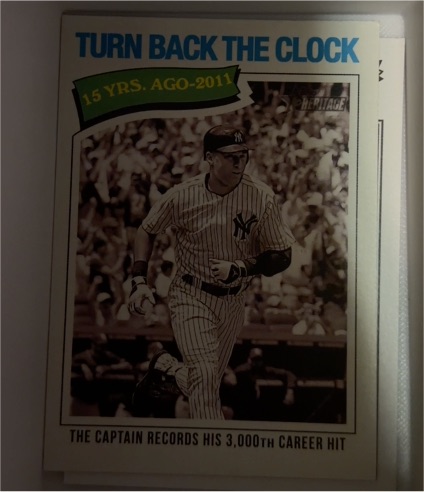 2026 Topps Heritage #335 Derek Jeter Turn Back The Clock — front