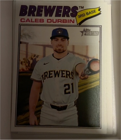 2026 Topps Heritage #109 Caleb Durbin — front