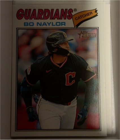 2026 Topps Heritage #256 Bo Naylor — front