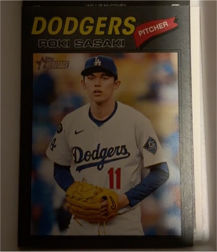 2026 Topps Heritage #39 Roki Sasaki — front