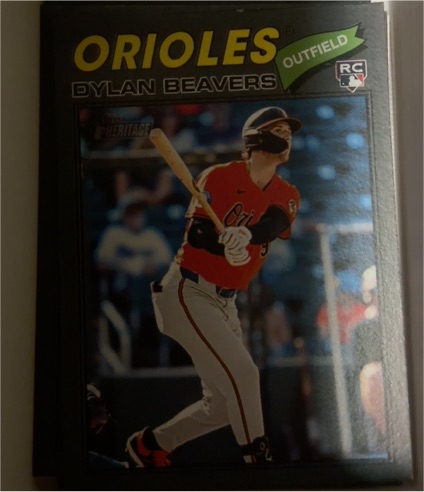 2026 Topps Heritage Chrome #48 Dylan Beavers — front