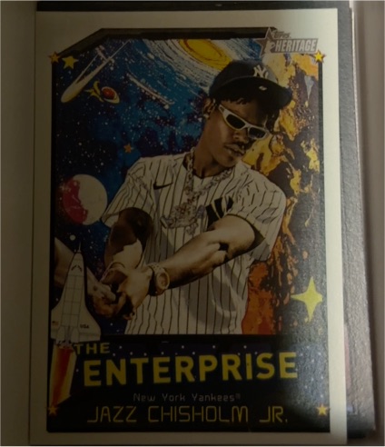 2026 Topps Heritage #TE-JCJ Jazz Chisholm Jr. The Enterprise New York Yankees — front