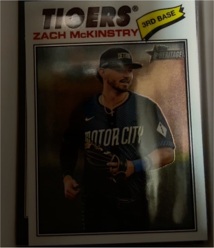 2026 Topps Heritage Chrome #398 Zach McKinstry — front