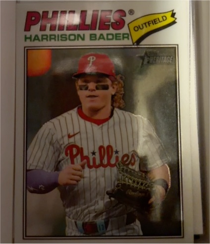 2026 Topps Heritage #357 Harrison Bader Philadelphia Phillies — front