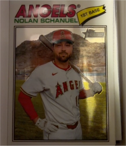 2026 Topps Heritage Chrome #117 Nolan Schanuel — front