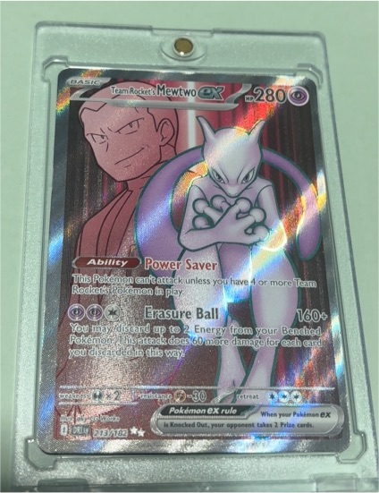 2025 Pokémon Destined Rivals #213 Team Rocket's Mewtwo ex — front