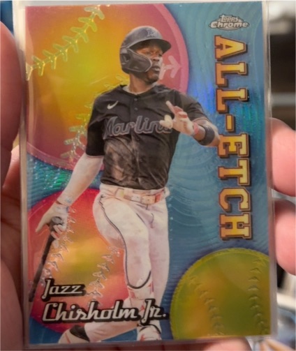 2024 Topps Chrome All-Etch #CAE-22 Jazz Chisholm Jr. — front