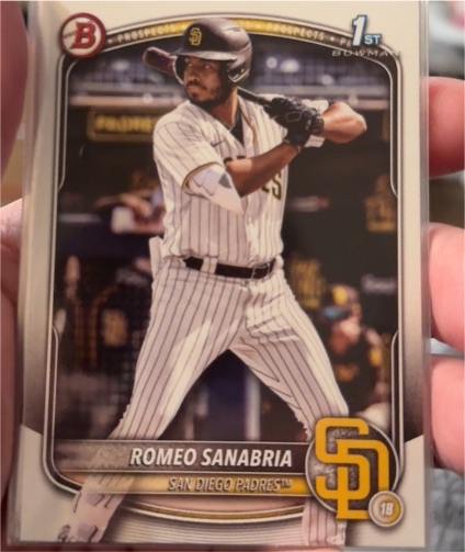 2025 Bowman #BP-3 Romeo Sanabria — front