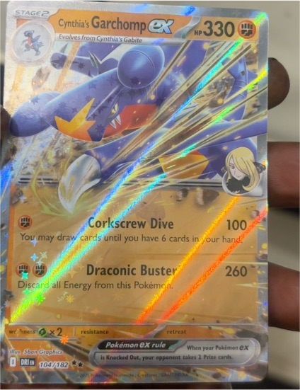 2025 Pokémon SV10: Destined Rivals #104 Cynthia's Garchomp ex — front
