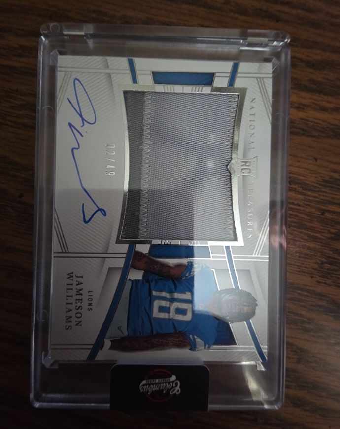 2022 Panini National Treasures #170 Jameson Williams — front