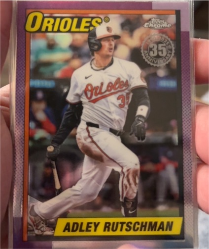 2025 Topps Chrome Update 35th Anniversary #90CU-8 Adley Rutschman — front