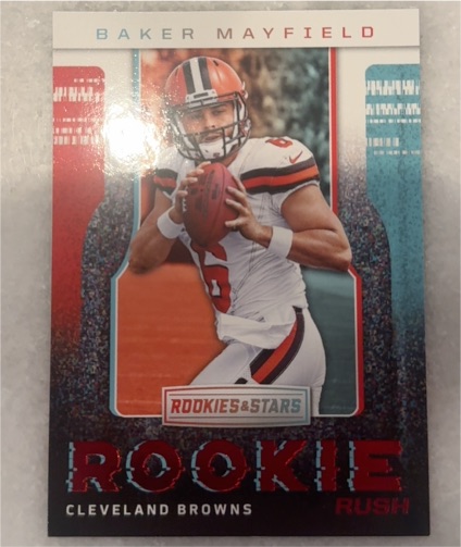2018 Panini Rookies & Stars Rookie Rush #RR-1 Baker Mayfield — front