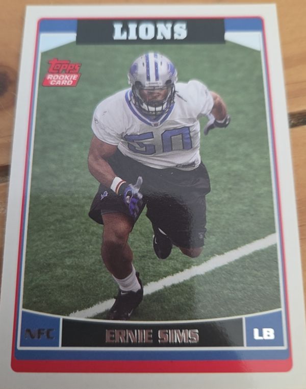 2006 Topps #337 Ernie Sims Rookie Card — front