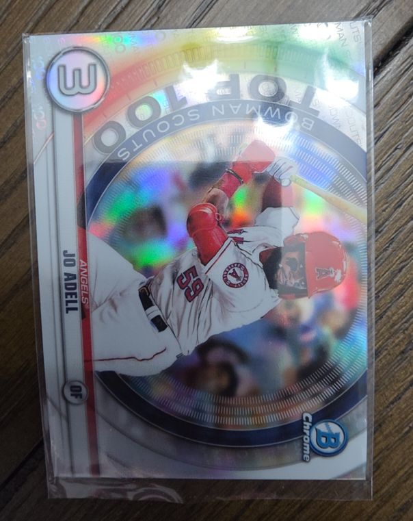 2020 Bowman Chrome Bowman Scouts Top 100 #BTP-3 Jo Adell — front
