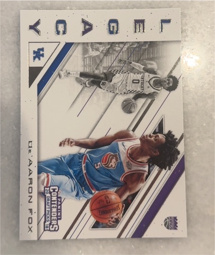 2018 Panini Contenders Draft Picks #7 De'Aaron Fox Legacy — front