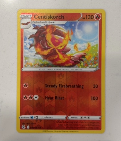 2021 Pokémon Fusion Strike #049 Centiskorch — front