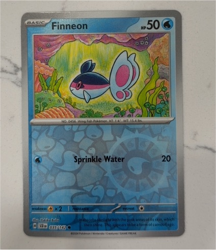 2024 Pokémon SV07 Stellar Crown #035 Finneon — front