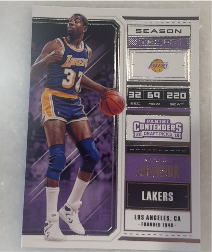 2018 Panini Contenders Draft Picks #43 Magic Johnson — front