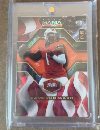 2024 Wild Card Auto Mania #AMADP-CW Cameron Ward — front