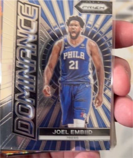 2023-24 Panini Prizm Dominance #20 Joel Embiid — front