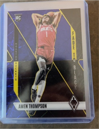 2023-24 Panini Phoenix #21 Amen Thompson Fade to Black — front