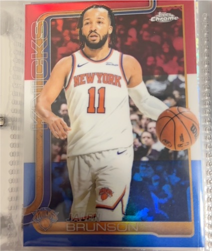 2025-26 Topps Chrome #101 Jalen Brunson — front