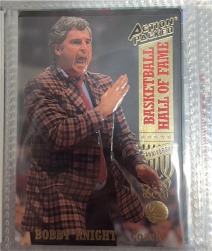 1993 Action Packed Hall of Fame #15 Bobby Knight — front
