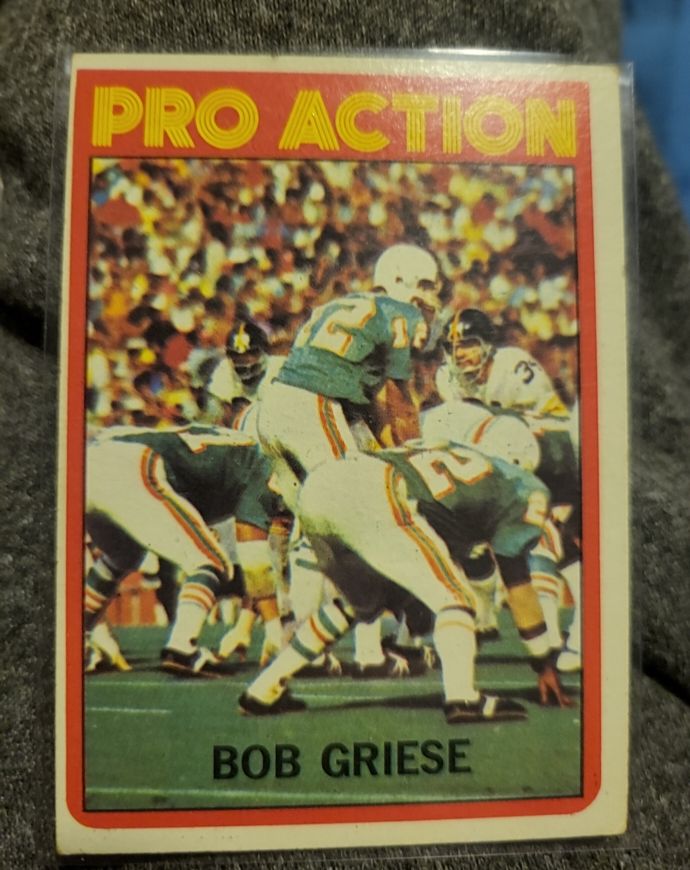 1972 Topps Pro Action #132 Bob Griese — front