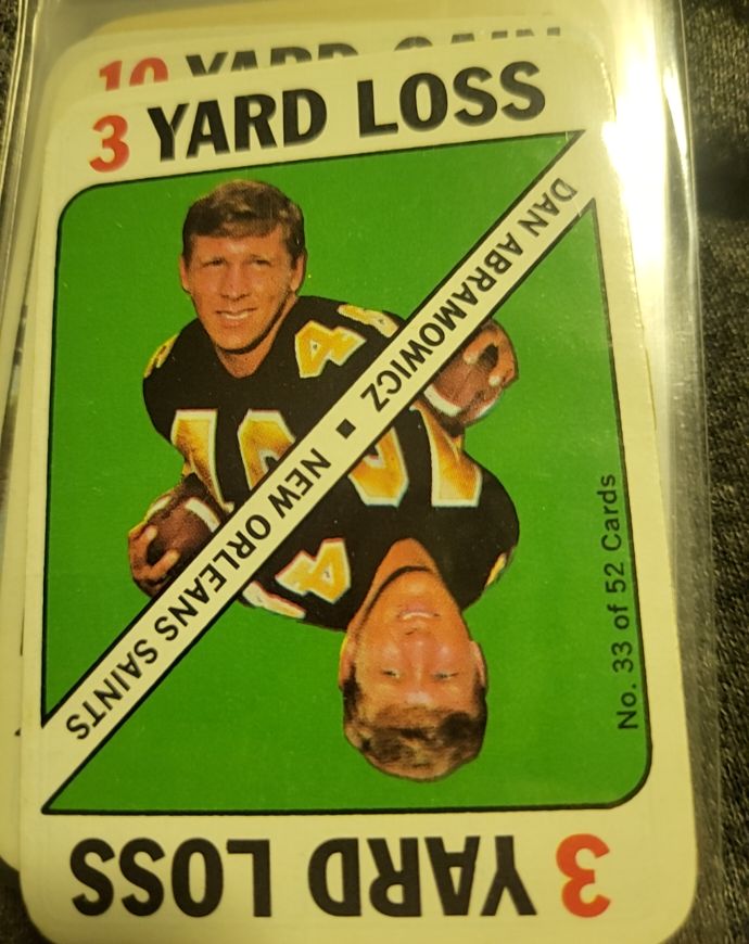 1971 Topps Game Inserts #33 Dan Abramowicz — front