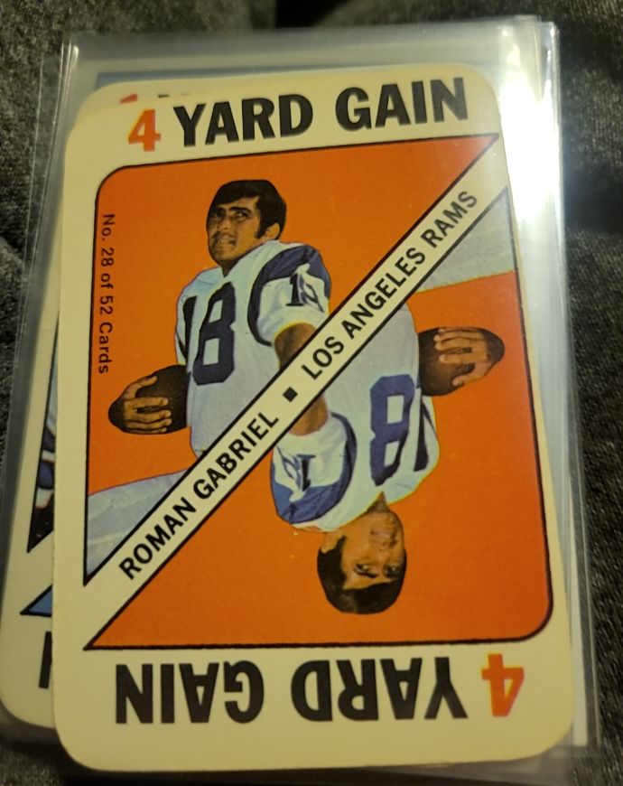 1971 Topps Game #28 Roman Gabriel — front