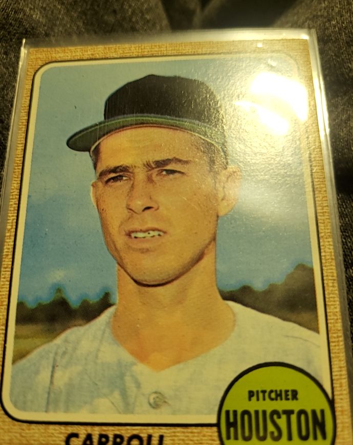 1968 Topps #207 Carroll Sembera Houston Astros — front