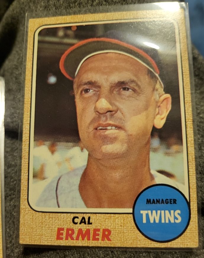 1968 Topps #206 Cal Ermer — front