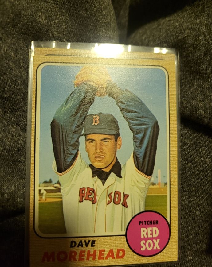 1968 Topps #212 Dave Morehead — front