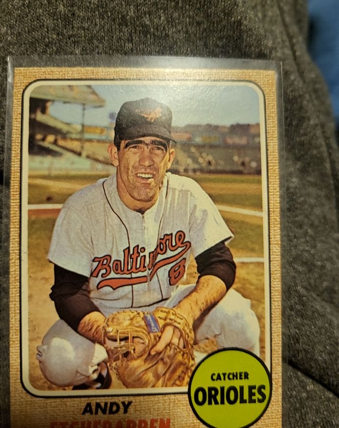 1968 Topps #204 Andy Etchebarren — front