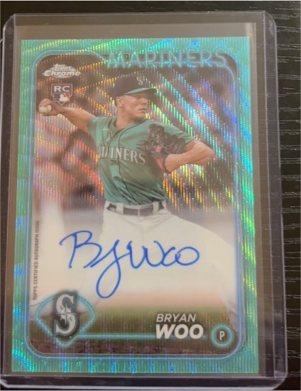 2024 Topps Chrome #172 Bryan Woo — front