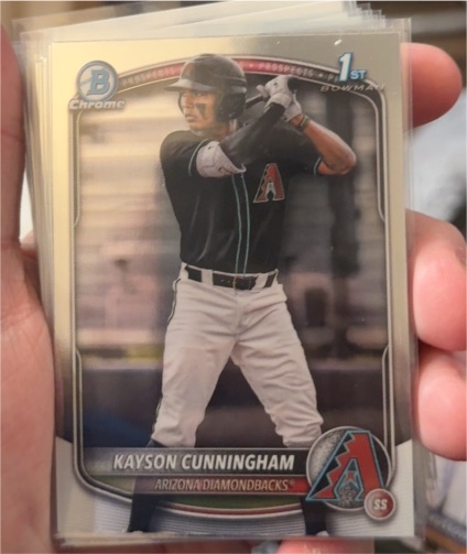 2025 Bowman Draft Chrome #BDC-84 Kayson Cunningham — front
