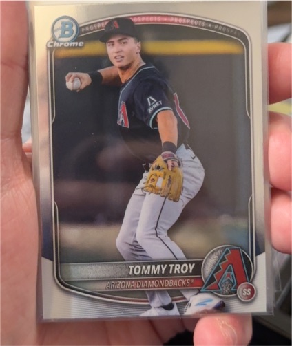 2025 Bowman Chrome Draft #BDC-36 Tommy Troy — front