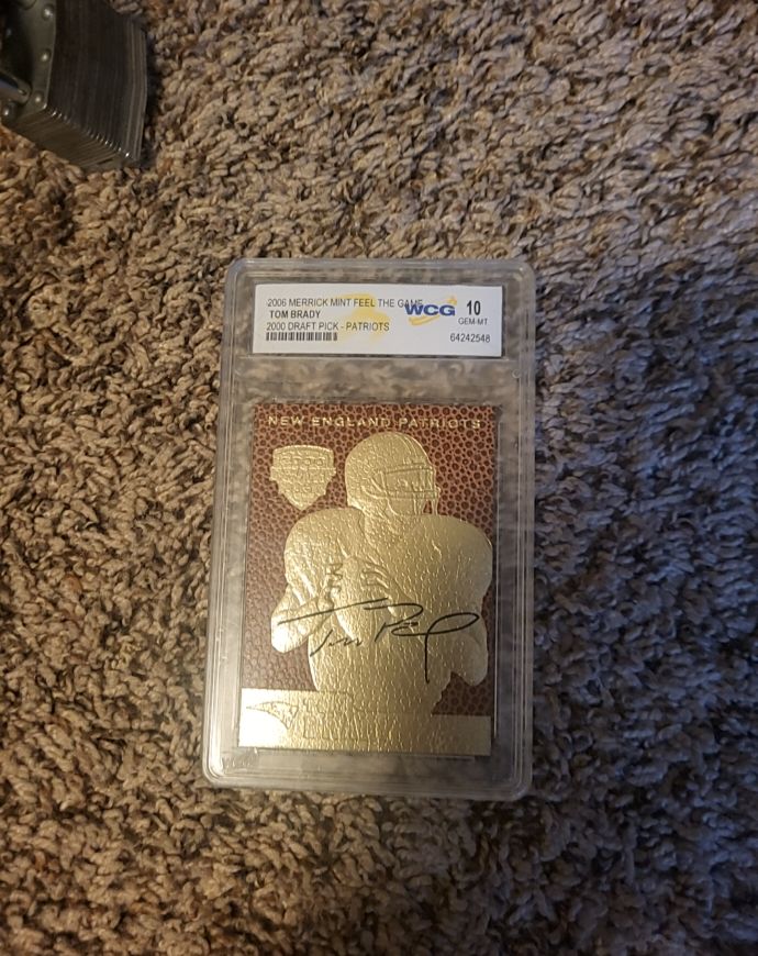2006 Merrick Mint Feel The Game Tom Brady — front