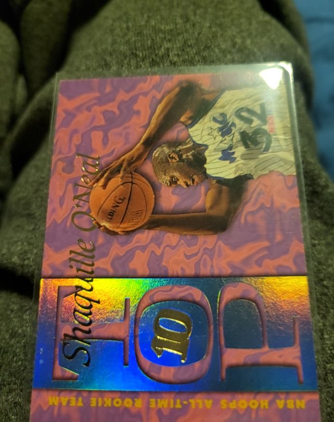 1995 NBA Hoops All Rookie Team Top 10 #AR1 Shaquille O'Neal — front