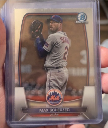 2023 Bowman Chrome #8 Max Scherzer — front