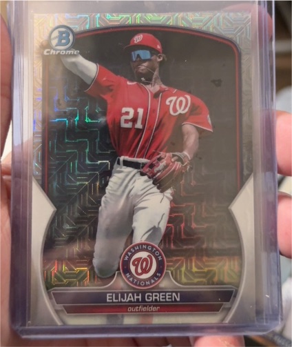 2023 Bowman Chrome #BCP-23 Elijah Green — front