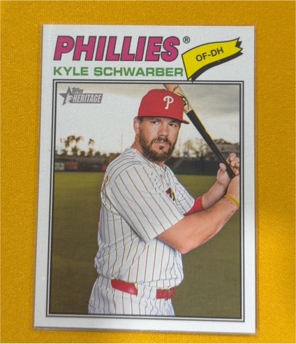 2026 Topps Heritage #159 Kyle Schwarber — front