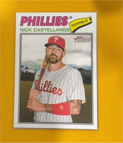 2026 Topps Heritage #363 Nick Castellanos — front