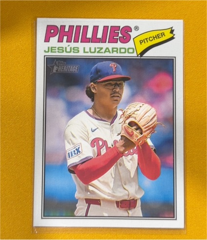 2026 Topps Heritage #168 Jesús Luzardo — front