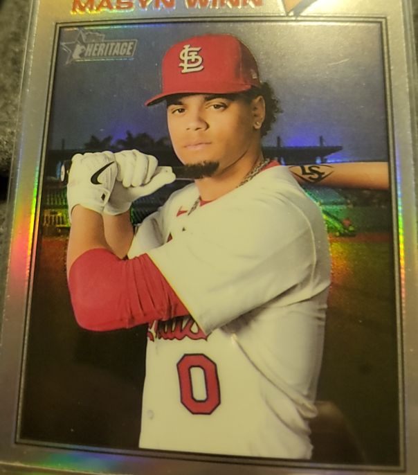 2026 Topps Heritage Chrome #358 Masyn Winn — front