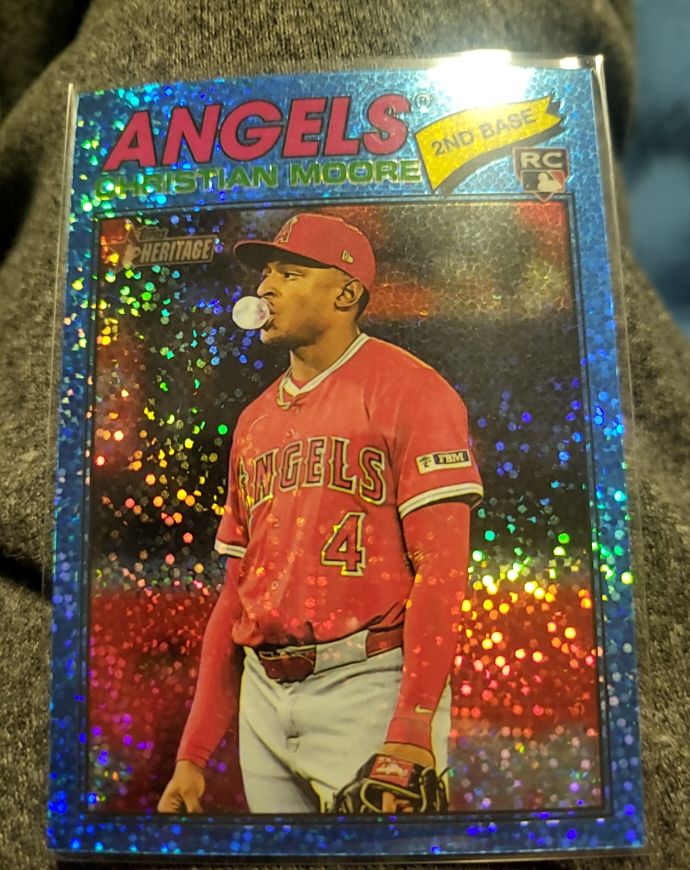 2026 Topps Heritage #249 Christian Moore — front