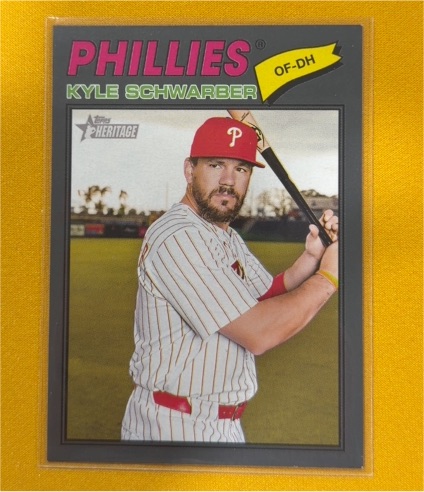 2026 Topps Heritage #159 Kyle Schwarber — front