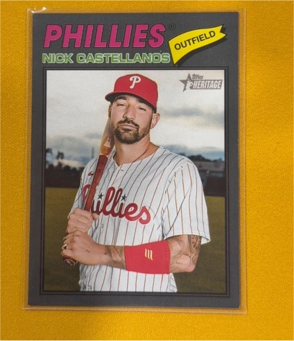 2026 Topps Heritage #363 Nick Castellanos — front