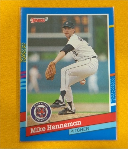 1991 Donruss #76 Mike Henneman — front