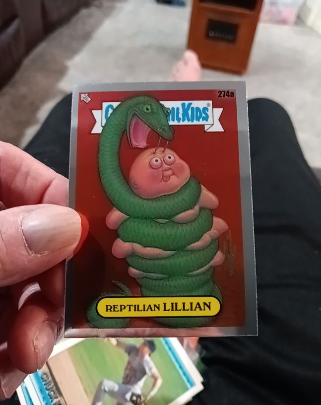 2024 Topps Chrome Garbage Pail Kids Series 7 #274a Reptilian Lillian — front